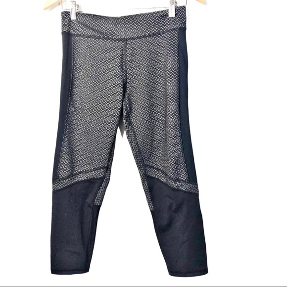 Champion Pants - Champion High Rise Textured Active Leggings Gray Black Women's Size Small